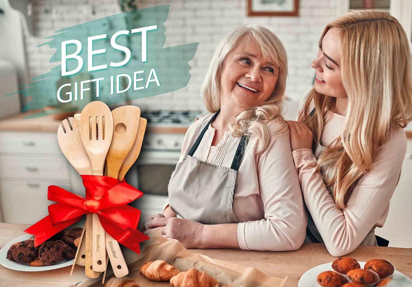 Bamboo Kitchen Utensils - 7-Pack