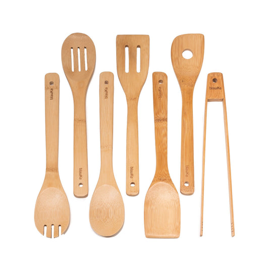 Bamboo Kitchen Utensils - 7-Pack
